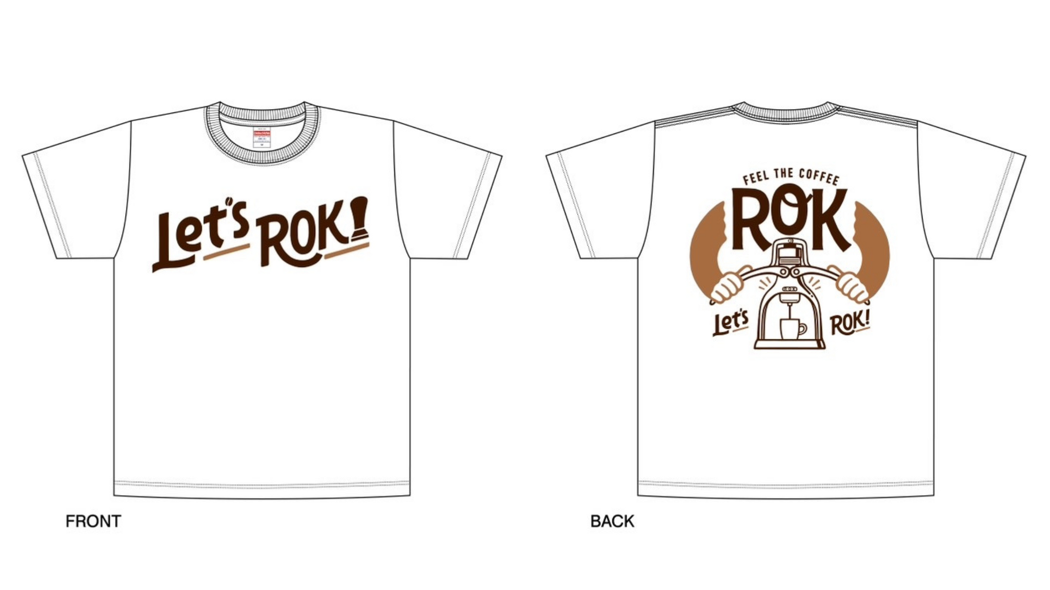 ROK オリジナル Tシャツ ホワイト