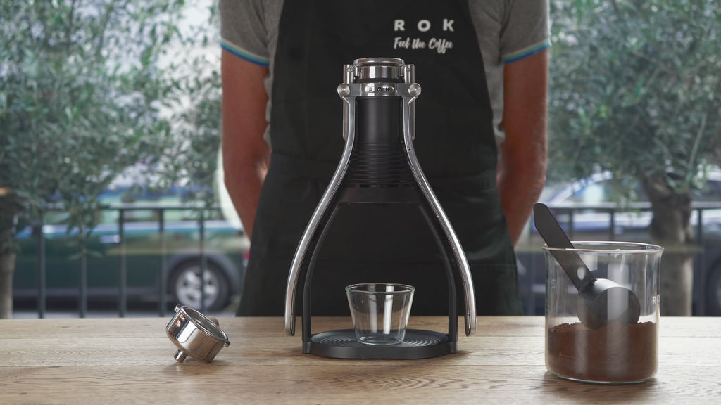 ROK　Presso Smartshot（ネイキッドポルタフィルター付） Presso Smartshot Grey（プレッソ スマートショット グレー）の